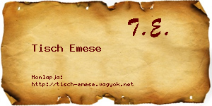 Tisch Emese névjegykártya